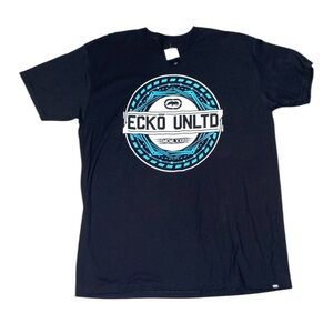Ecko Unlimited Black Short Sleeve Tee with Iconic Logo